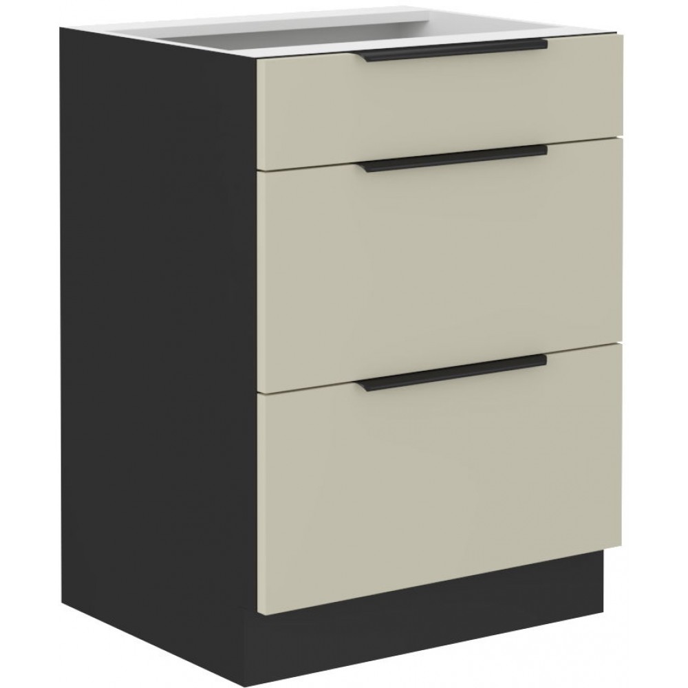 Επιδαπέδιο ντουλάπι Monaco 60 D 3S-Gkrez