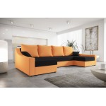 Γωνιακός καναπές Brook U-Portokali-Mauro