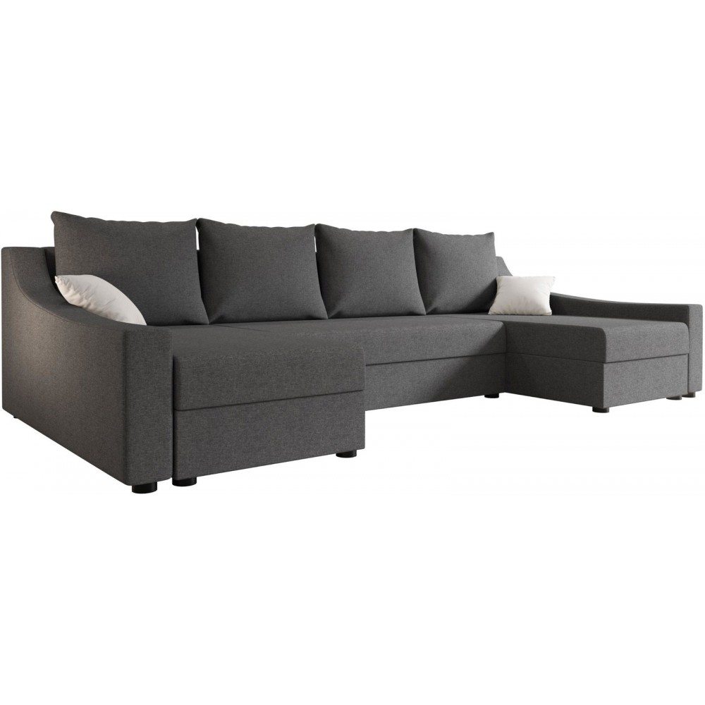 Γωνιακός καναπές Brook U-Gkri Skouro