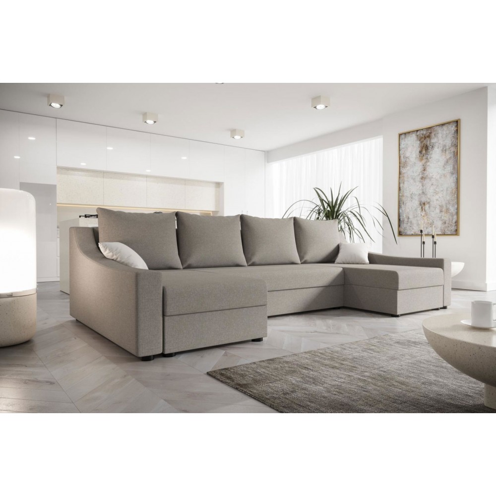 Γωνιακός καναπές Brook U-Gkri Anoixto