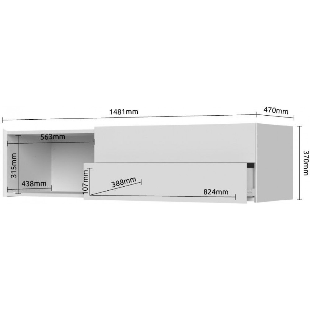 Κρεμαστό έπιπλο τηλεόρασης Spike