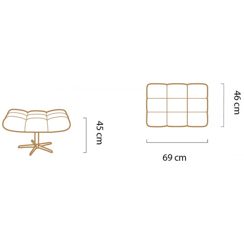 Πουφ Sensual LTHR