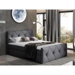Επενδυμένο κρεβάτι Crystal lux-Gkri-180 x 200 184x216x103
