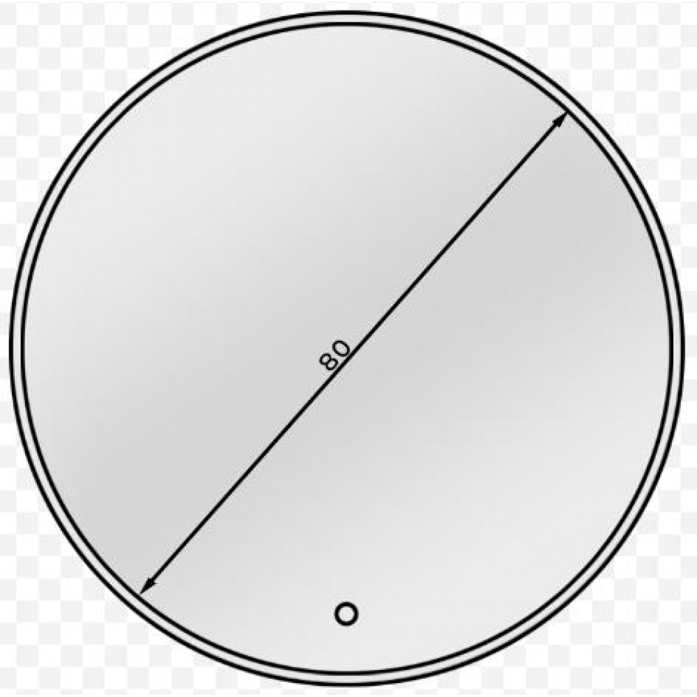 Καθρέφτης Stole LED-Διάμετρος: 80 εκ.