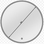 Καθρέφτης Stole LED-Διάμετρος: 80 εκ.