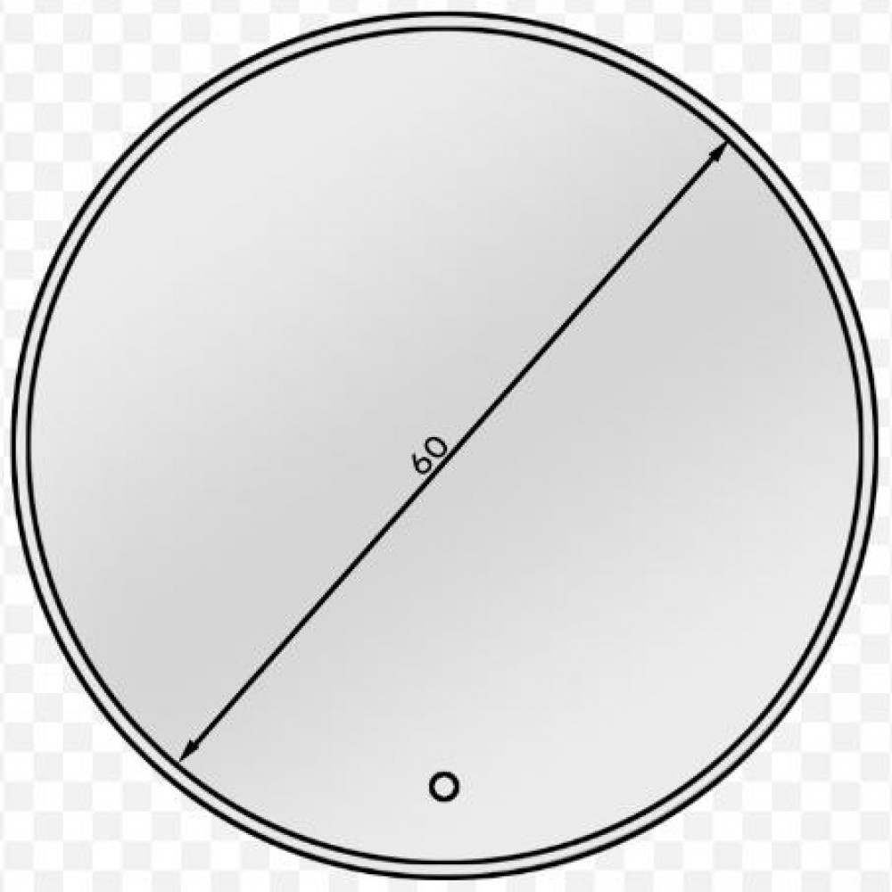 Καθρέφτης Stole LED-Διάμετρος: 60 εκ.