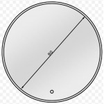 Καθρέφτης Bine A LED-Διάμετρος: 80 εκ.