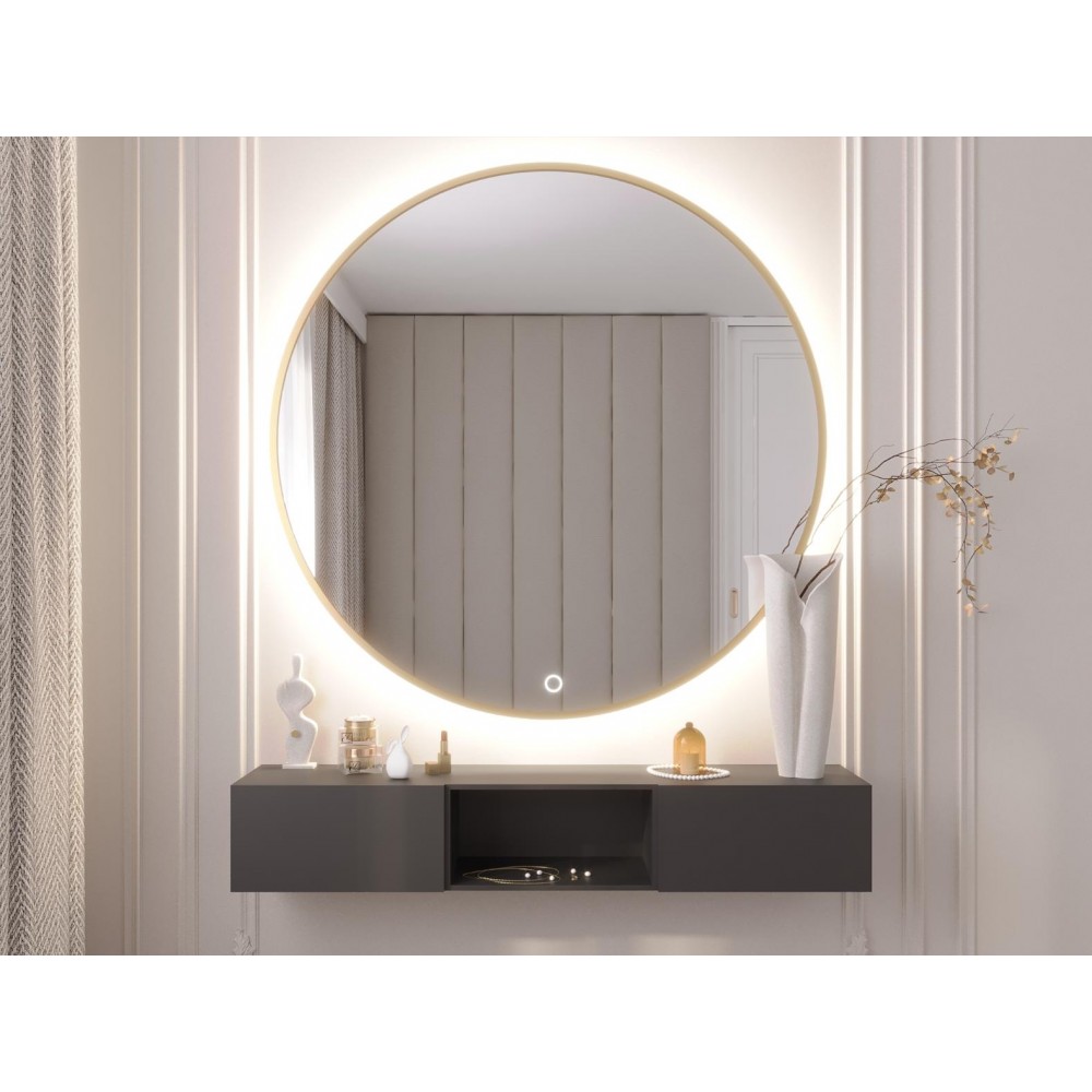 Καθρέφτης Bine A LED-Διάμετρος: 80 εκ.