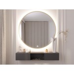 Καθρέφτης Bine A LED-Διάμετρος: 80 εκ.