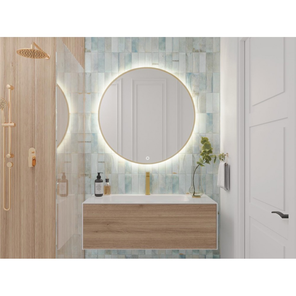 Καθρέφτης Bine A LED-Διάμετρος: 80 εκ.