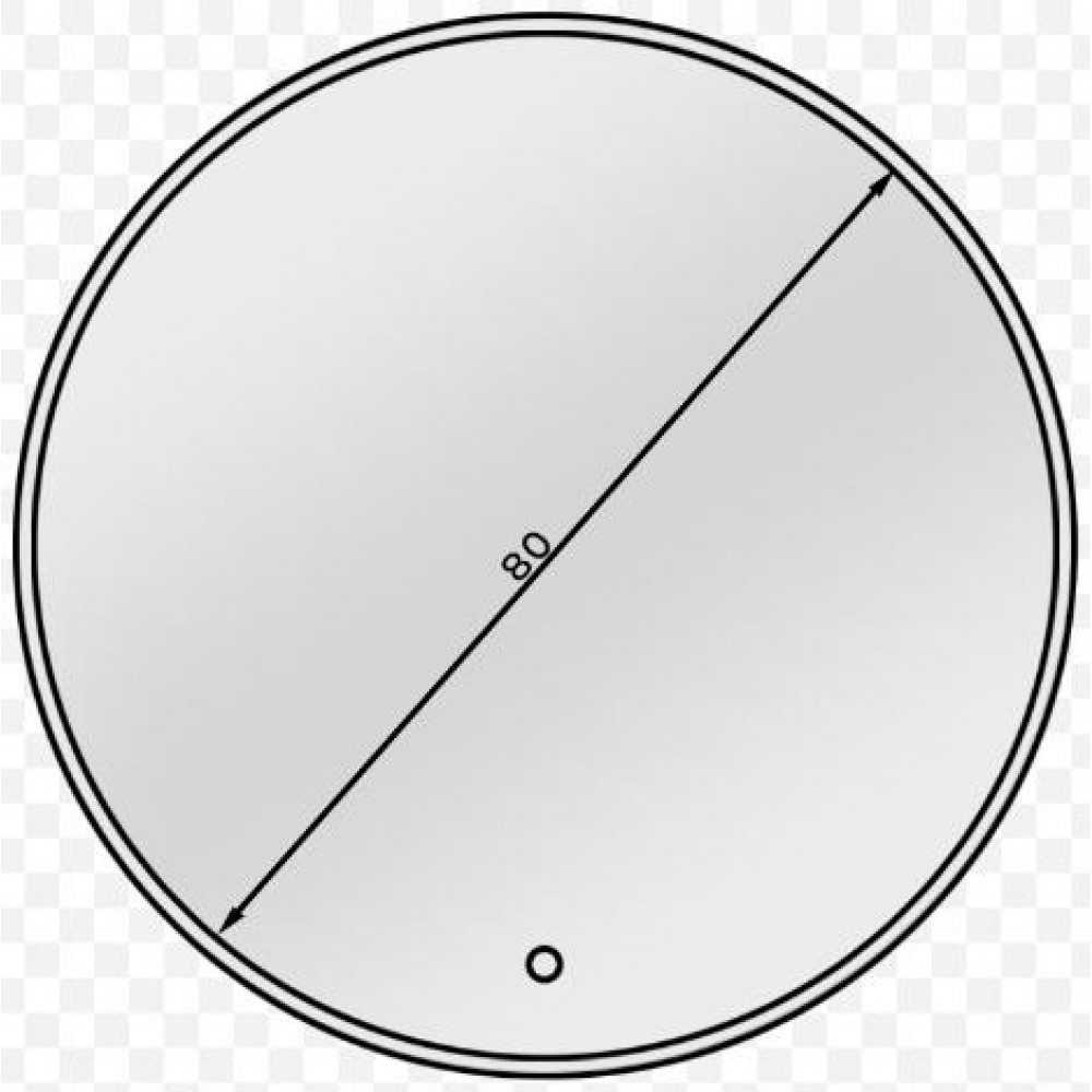 Καθρέφτης Bine L LED-Διάμετρος: 80 εκ.