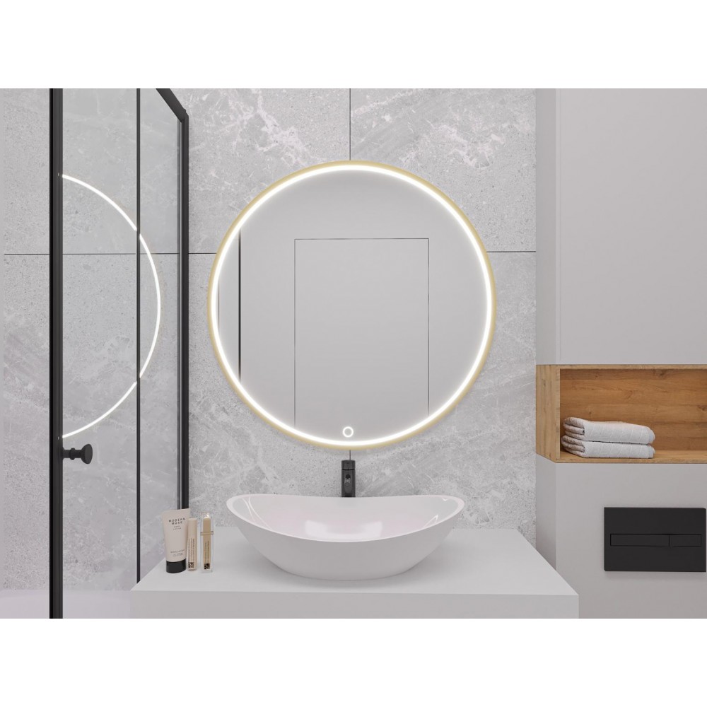 Καθρέφτης Bine L LED-Διάμετρος: 80 εκ.