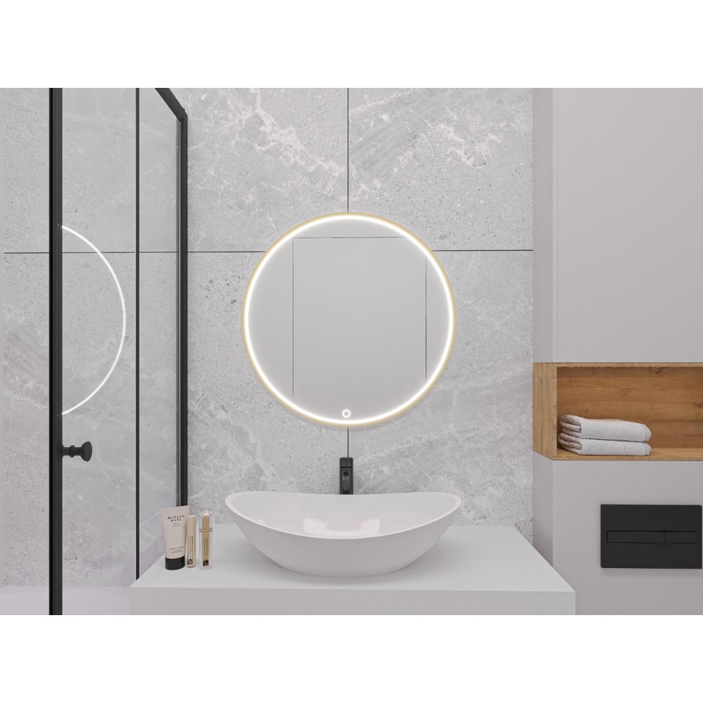 Καθρέφτης Bine L LED-Διάμετρος: 60 εκ.