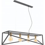 Ράγα οροφής Levi 4φωτη-Mauro-Xriso