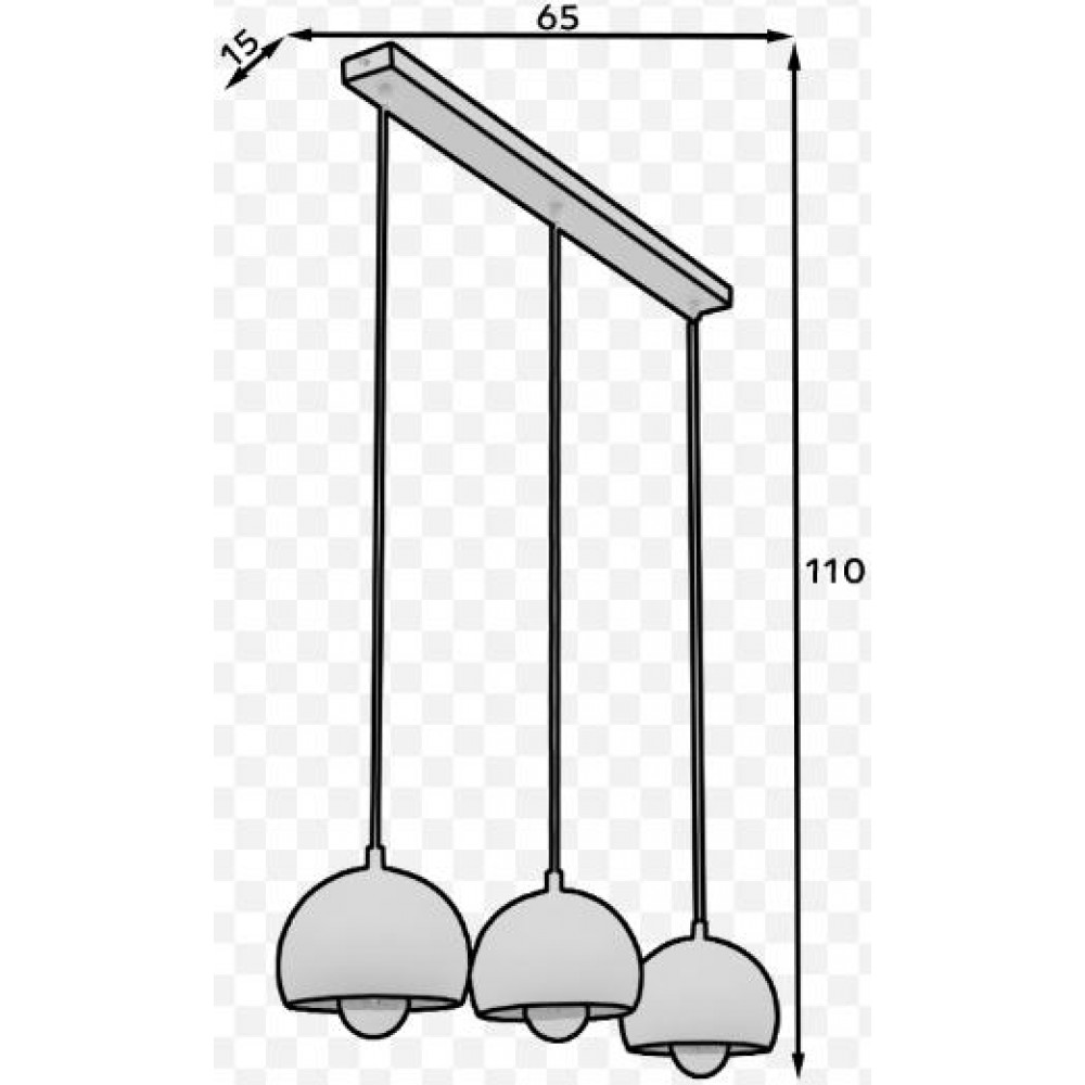 Ράγα οροφής Deli 3φωτη
