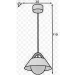 Κρεμαστό φωτιστικό οροφής Tara μονόφωτο