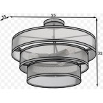 Φωτιστικό οροφής Ribe B 3φωτο