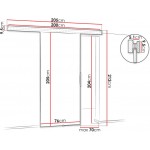 Συρόμενη πόρτα Malibu-Karudi-Μήκος: 76 εκ.
