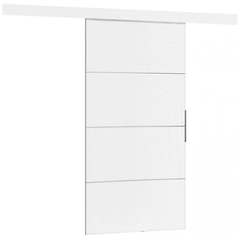 Συρόμενη πόρτα Malibu Plus-Leuko-Μήκος: 76 εκ.