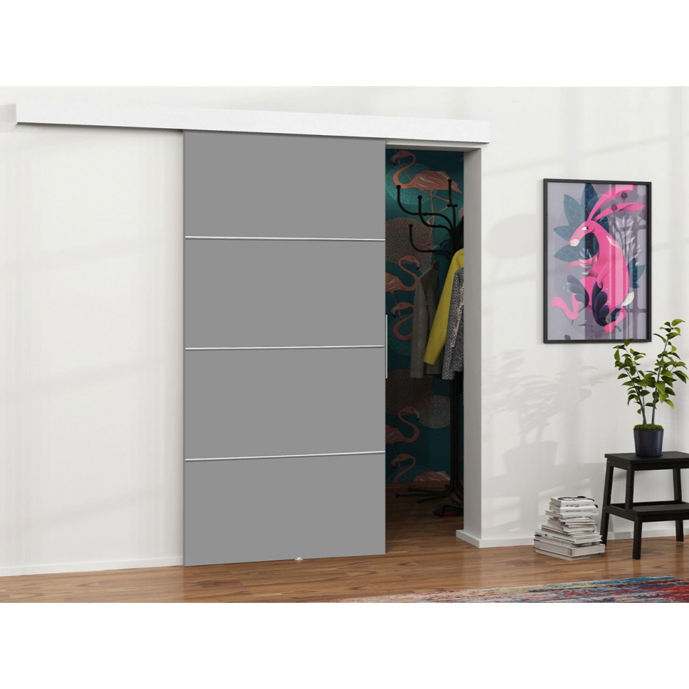 Συρόμενη πόρτα Malibu Plus-Gkri-Μήκος: 76 εκ.