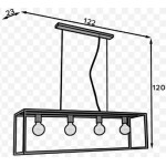 Ράγα οροφής Timo 4φωτη