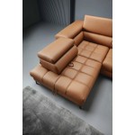 Γωνιακός καναπές Baggy LTHR 280x196x100