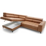 Γωνιακός καναπές Baggy LTHR 280x196x100