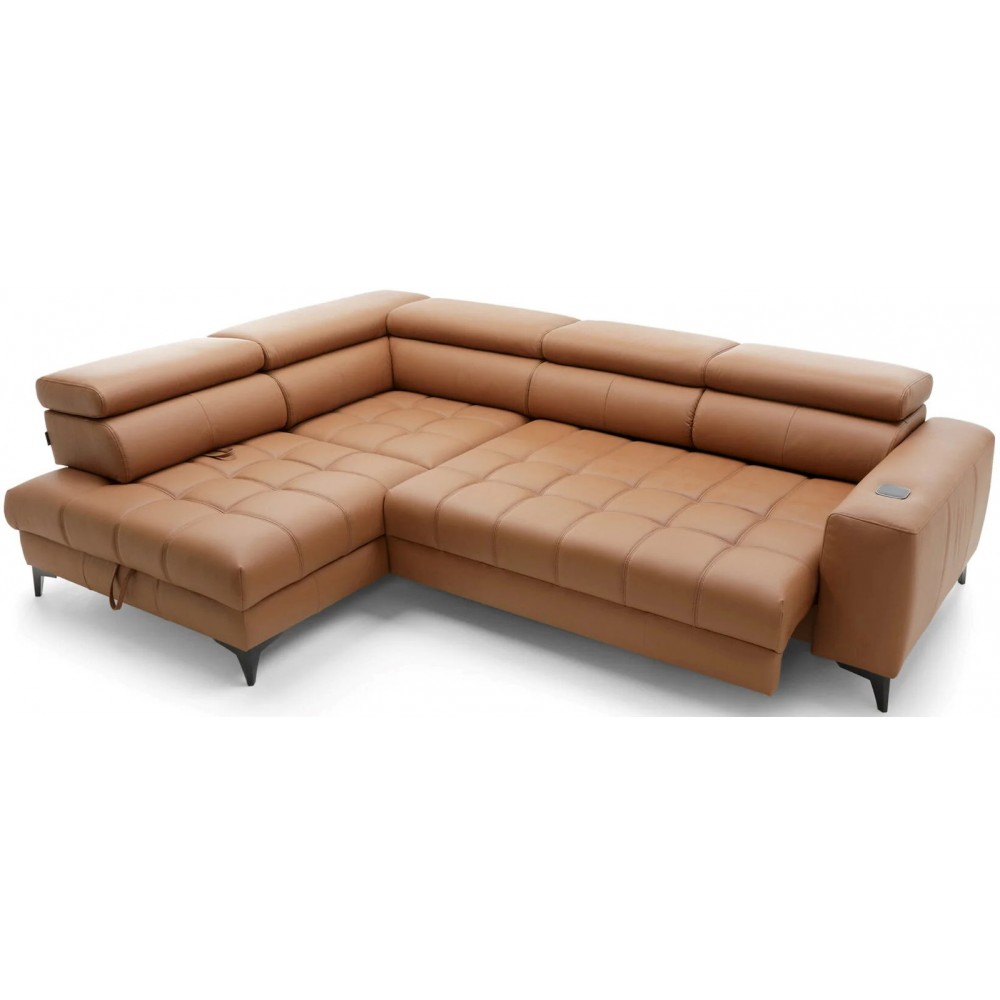 Γωνιακός καναπές Baggy LTHR 280x196x100
