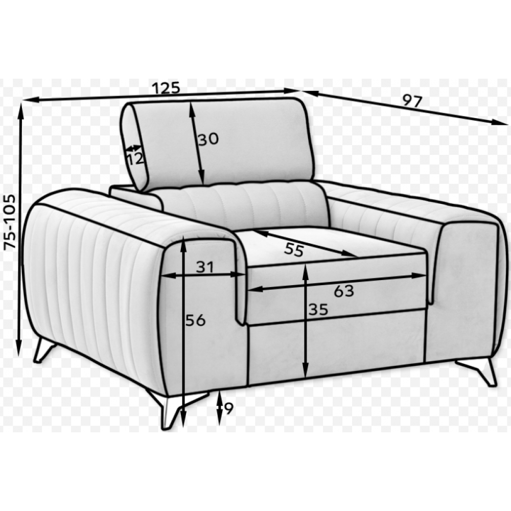 Πολυθρόνα Rene-Gkri