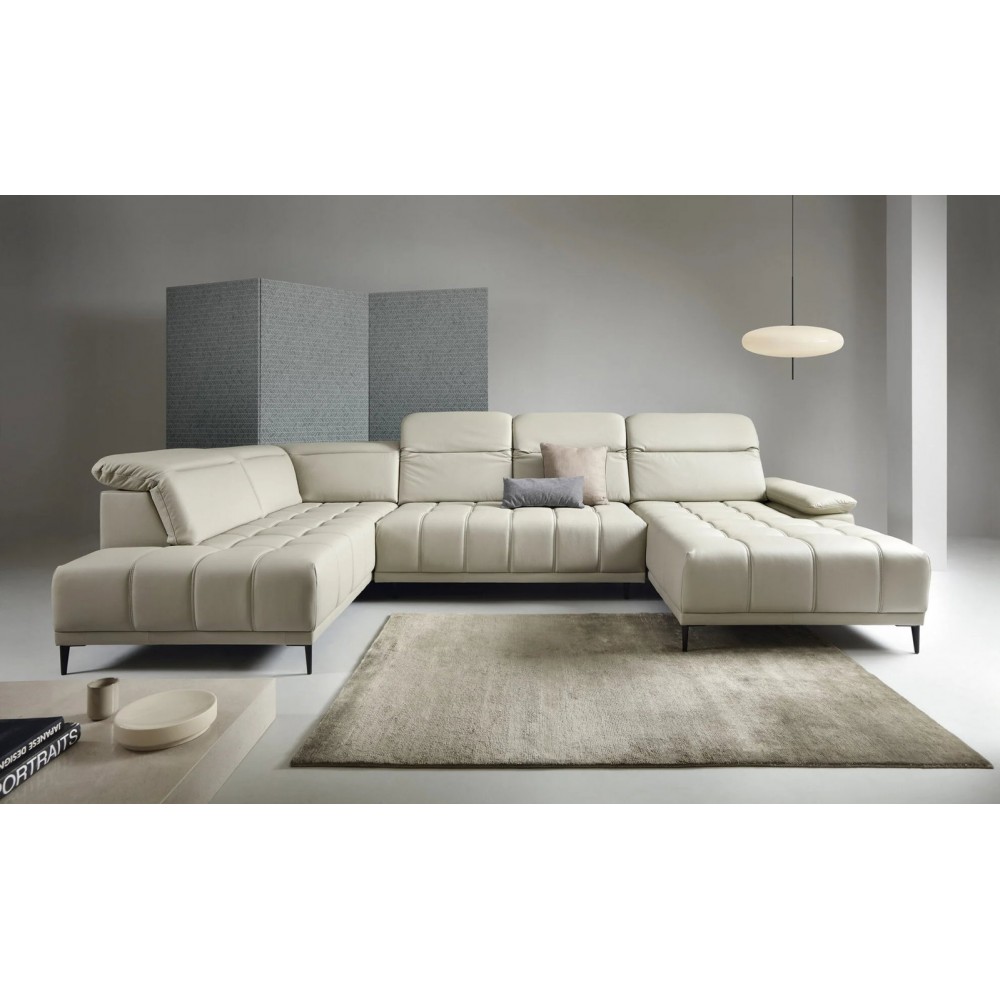 Γωνιακός καναπές Jolie Plus LTHR 352x204x82