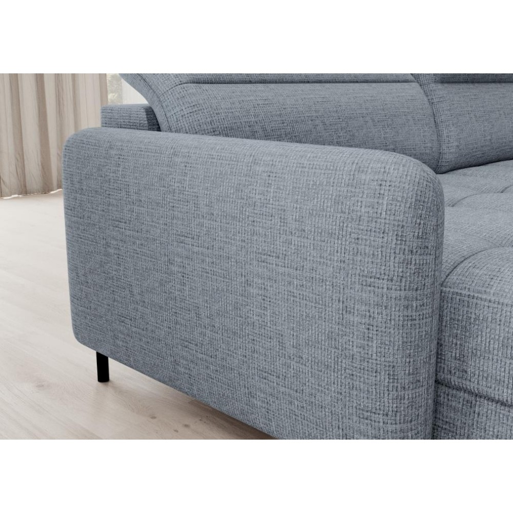 Γωνιακός καναπές Tobe-Gkri Skouro-Αριστερή