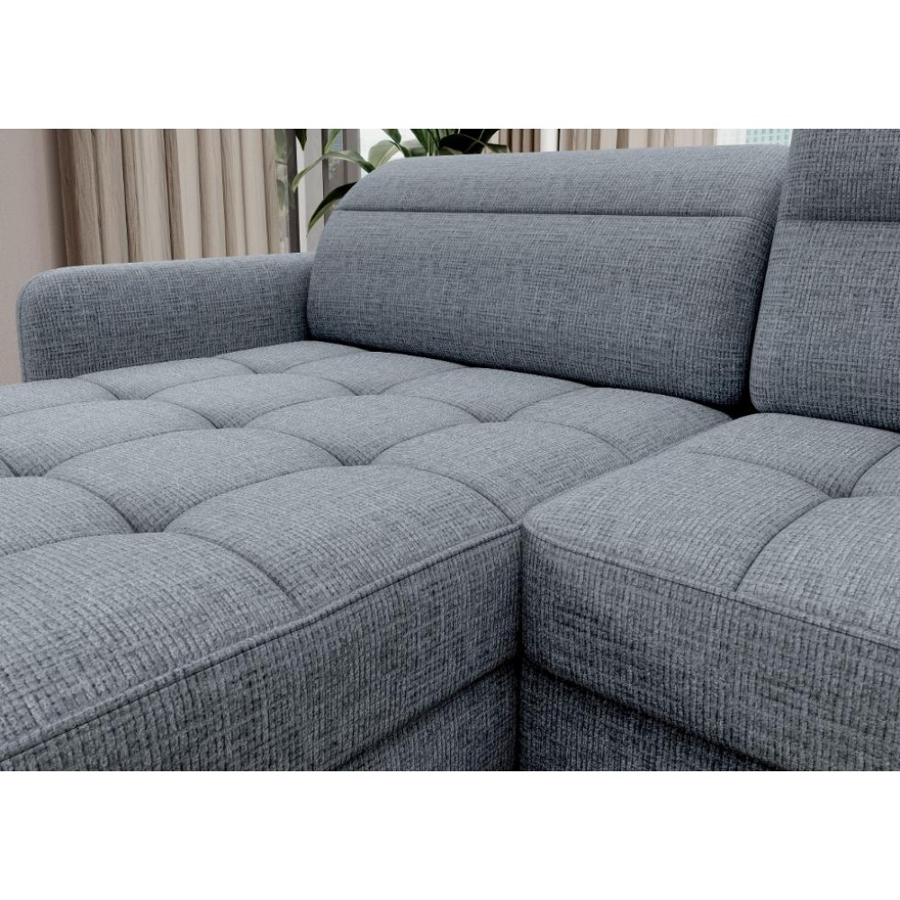 Γωνιακός καναπές Tobe-Gkri Skouro-Αριστερή