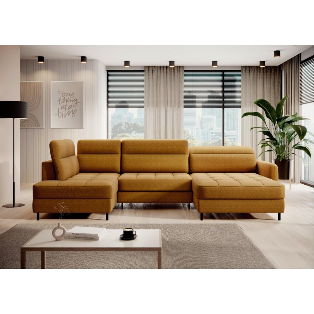 Γωνιακός καναπές Tobe-Moustardi-Δεξιά