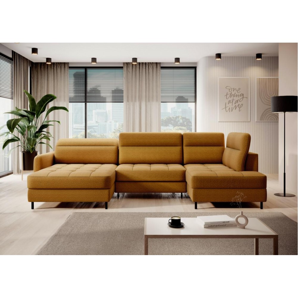 Γωνιακός καναπές Tobe-Moustardi-Αριστερή