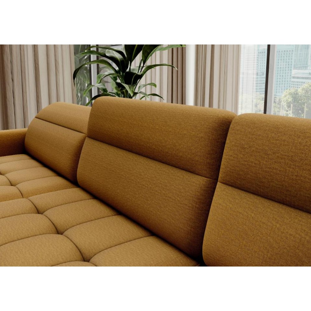 Γωνιακός καναπές Tobe-Moustardi-Αριστερή