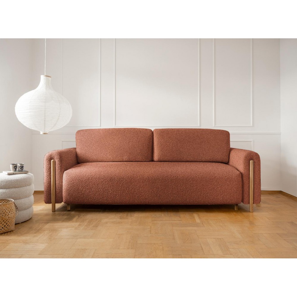 Καναπές - κρεβάτι Avocado τριθέσιος-Portokali - Fysiko