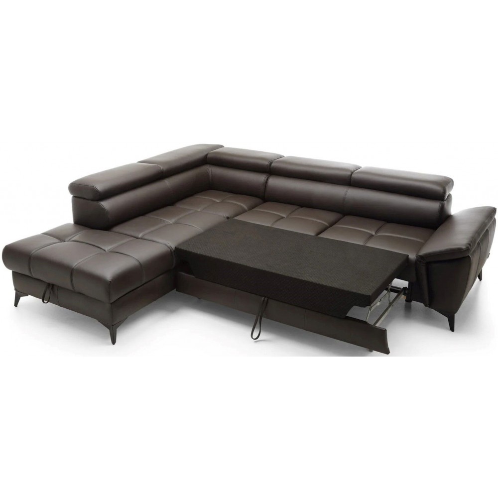 Γωνιακός καναπές Cacao LTHR-Αριστερή