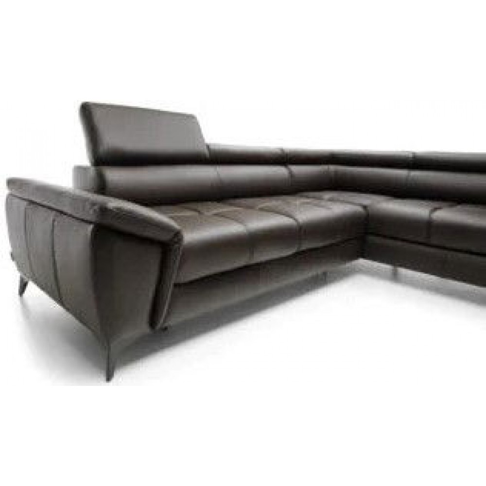 Γωνιακός καναπές Cacao LTHR-Δεξιά