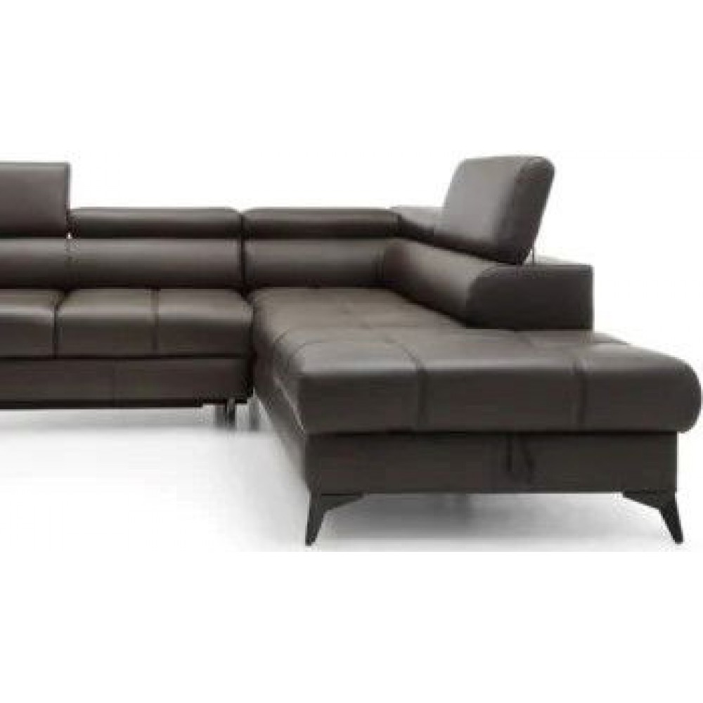 Γωνιακός καναπές Cacao LTHR-Δεξιά