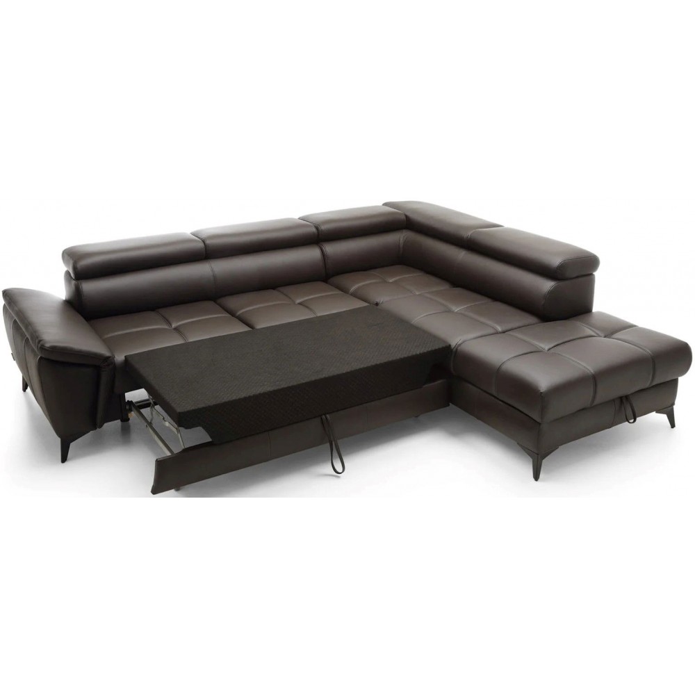 Γωνιακός καναπές Cacao LTHR-Δεξιά