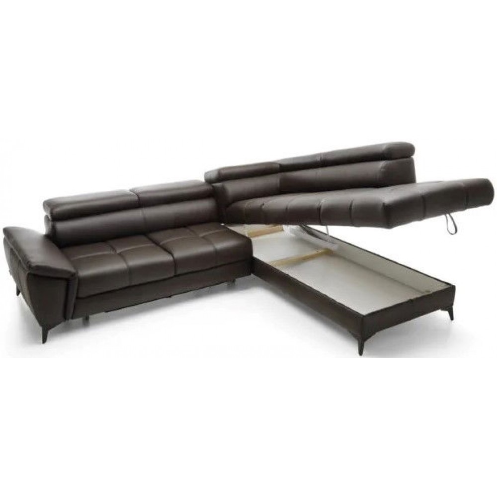 Γωνιακός καναπές Cacao LTHR-Δεξιά