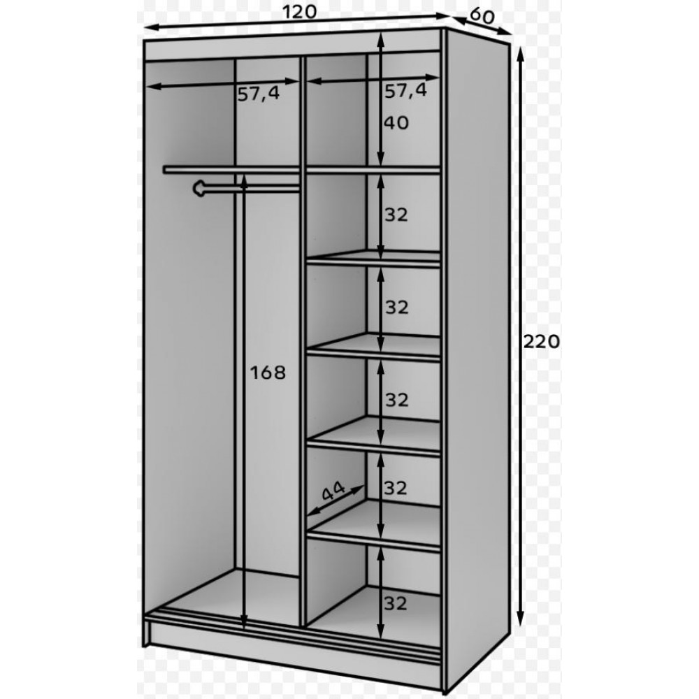 Ντουλάπα συρόμενη Bico II