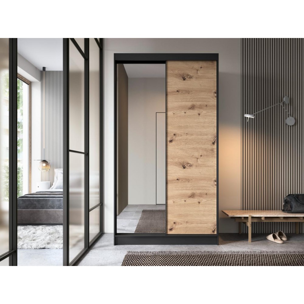 Ντουλάπα συρόμενη Svole II με καθρέπτη