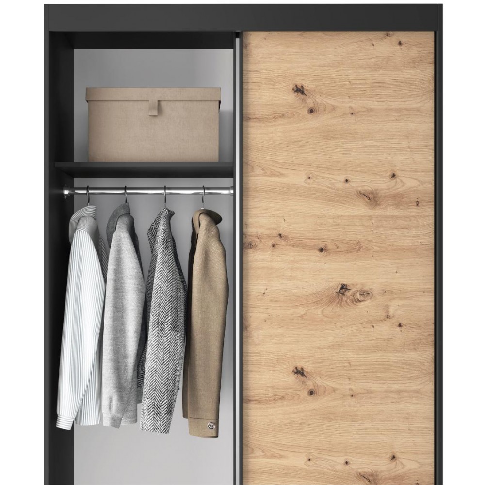 Ντουλάπα συρόμενη Svole II με καθρέπτη