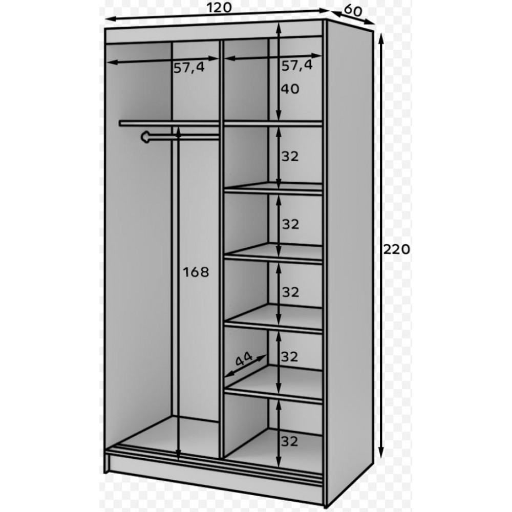 Ντουλάπα συρόμενη Svole II