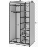 Ντουλάπα συρόμενη Svole II