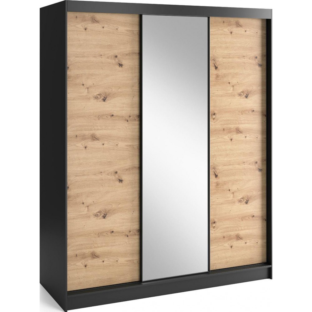 Ντουλάπα συρόμενη Svole III με καθρέπτη