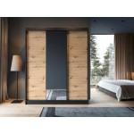 Ντουλάπα συρόμενη Svole III με καθρέπτη