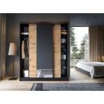 Ντουλάπα συρόμενη Svole III με καθρέπτη