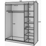 Ντουλάπα συρόμενη Svole III